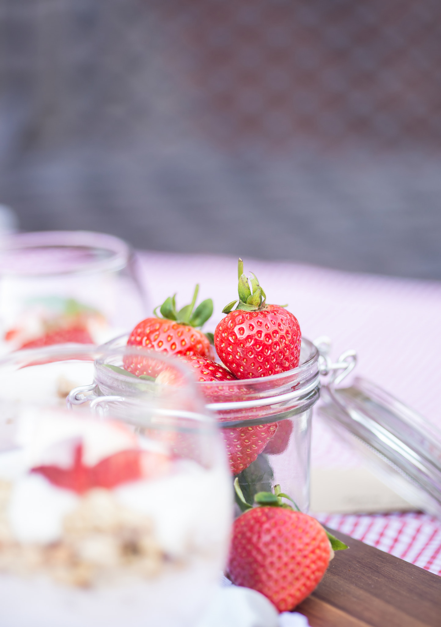 Nikon D600 + Sigma 105mm F2.8 EX DG Macro sample photo. Delicious fresh strawberries and yoghurt breakfast photography