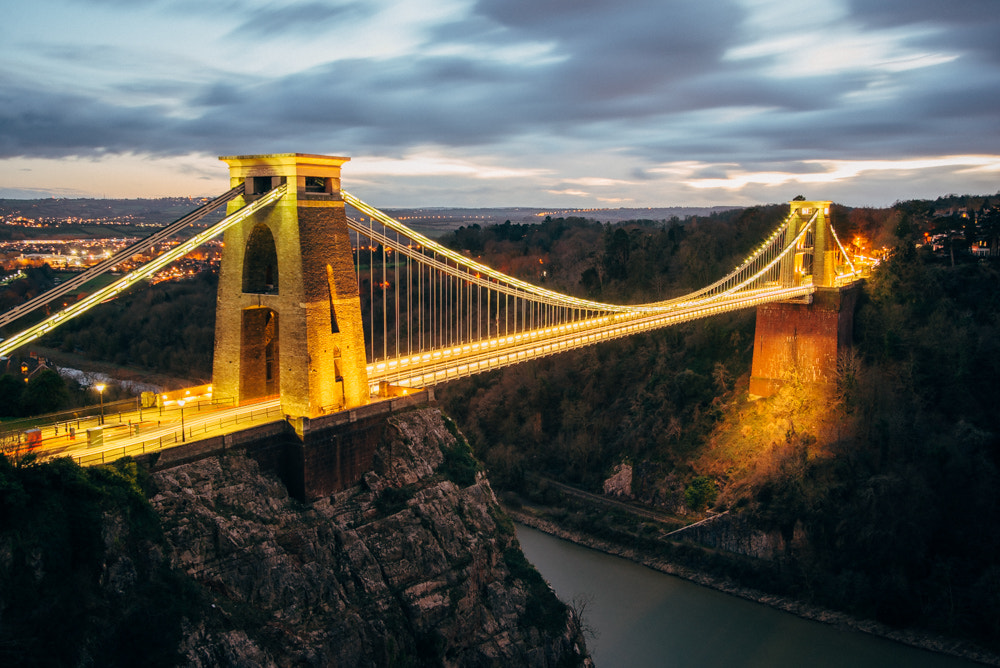 Nikon D600 sample photo. Clifton suspension bridge photography