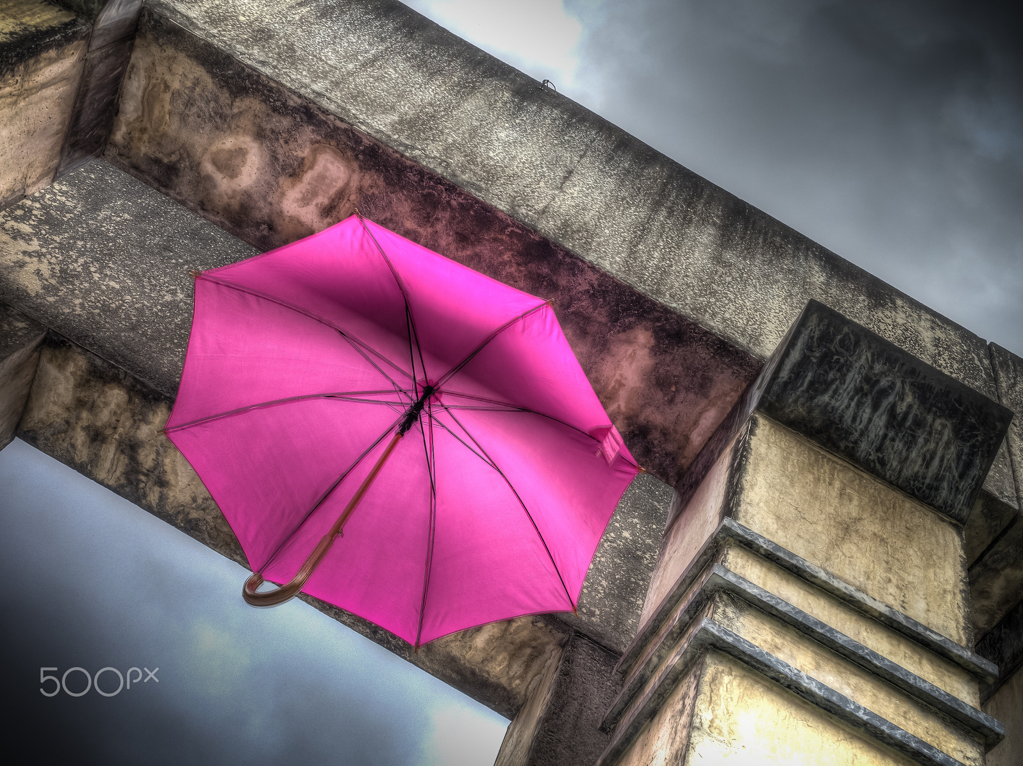 Pink umbrellas