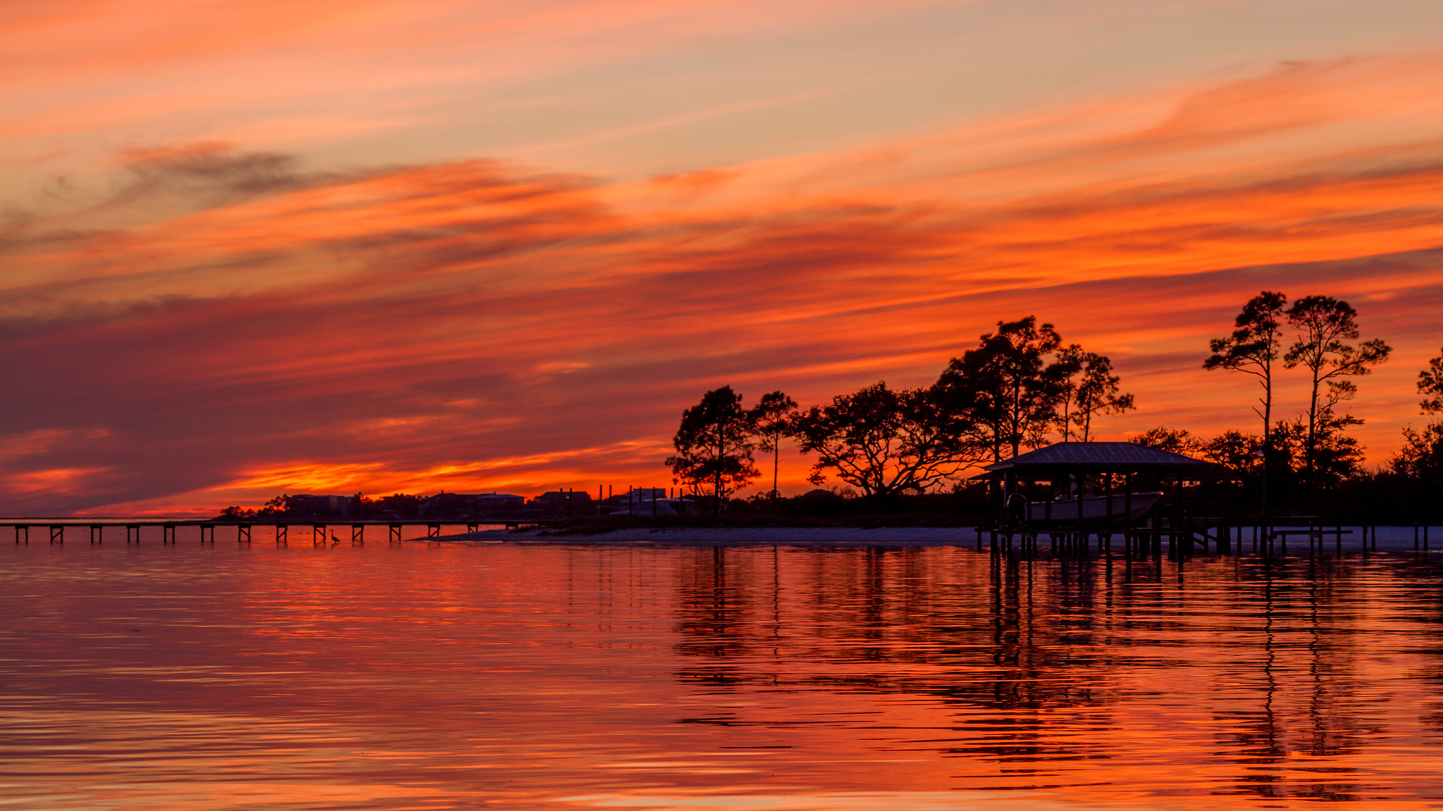 Canon EOS 7D + Canon EF 100mm F2.8 Macro USM sample photo. Pensacola sunset of fire! photography
