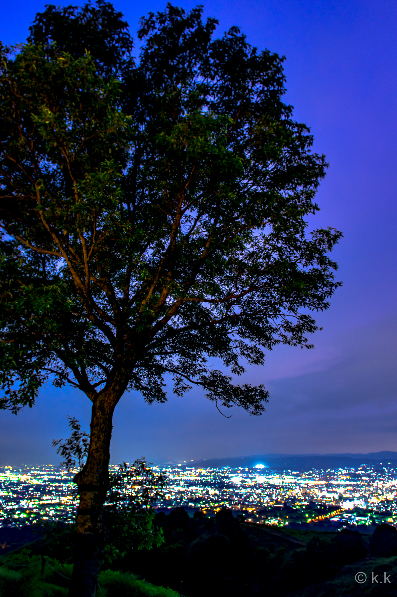 HD Pentax DA 15mm F4 ED AL Limited sample photo. Night veiw in nara wakakusa mountain photography