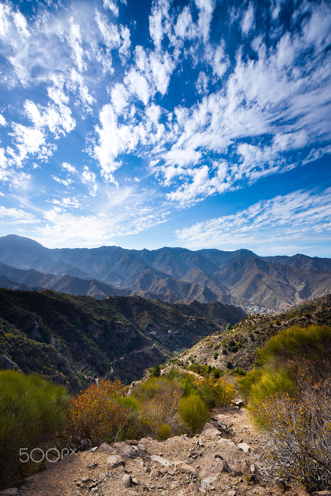 Canon TS-E 24mm F3.5L II Tilt-Shift sample photo. Sky over vallehermoso, la gomera photography