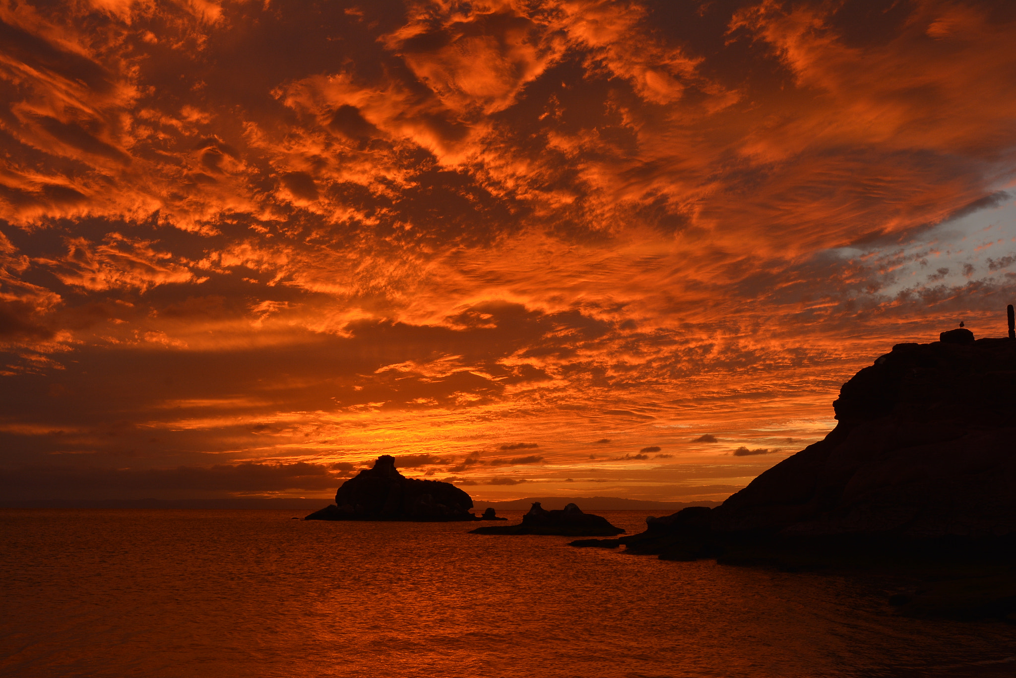 Nikon AF-S Nikkor 24mm F1.8G ED sample photo. Sunset  from  candelero  bay---espiritu santo isla photography