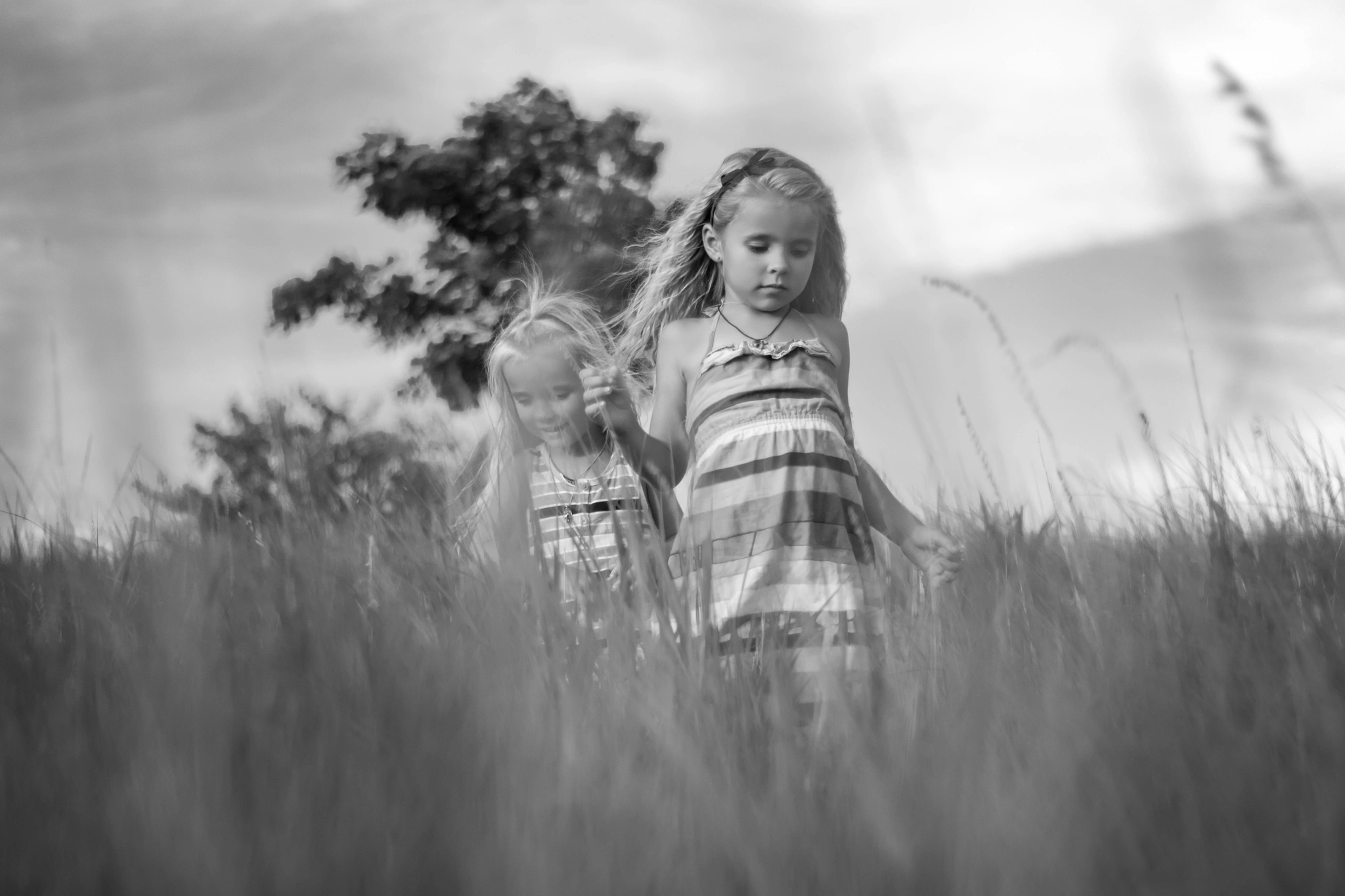 Canon EOS 760D (EOS Rebel T6s / EOS 8000D) + Canon EF 50mm F1.8 II sample photo. Children walking through the grass photography