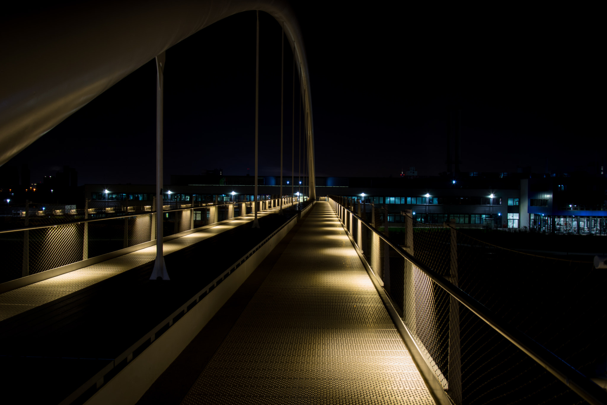 Soligor 19-35mm F3.5-4.5 sample photo. Bridge at night photography