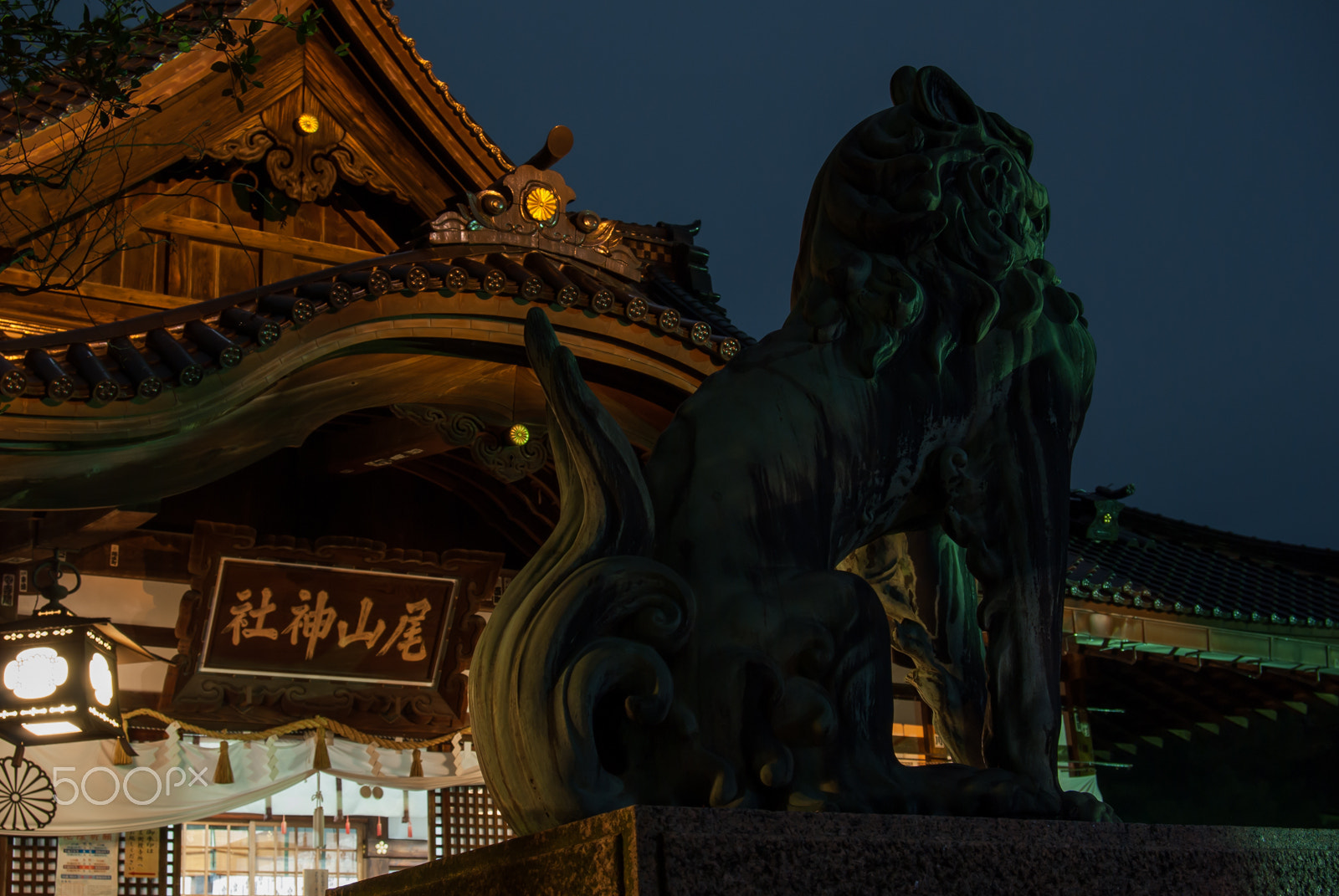 Pentax K10D sample photo. Komainu（狛犬） photography