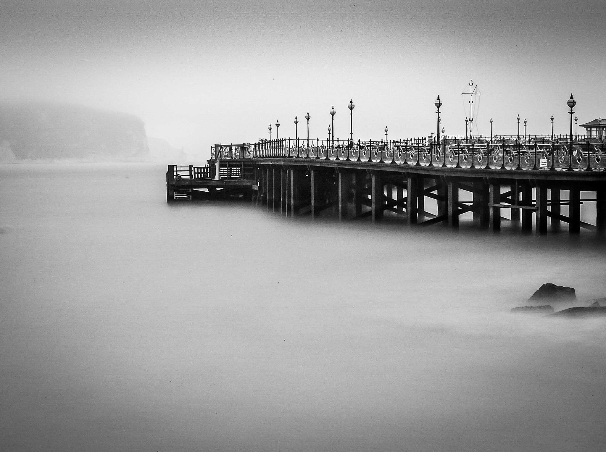 Samsung GX-1S sample photo. Ghostly pier photography