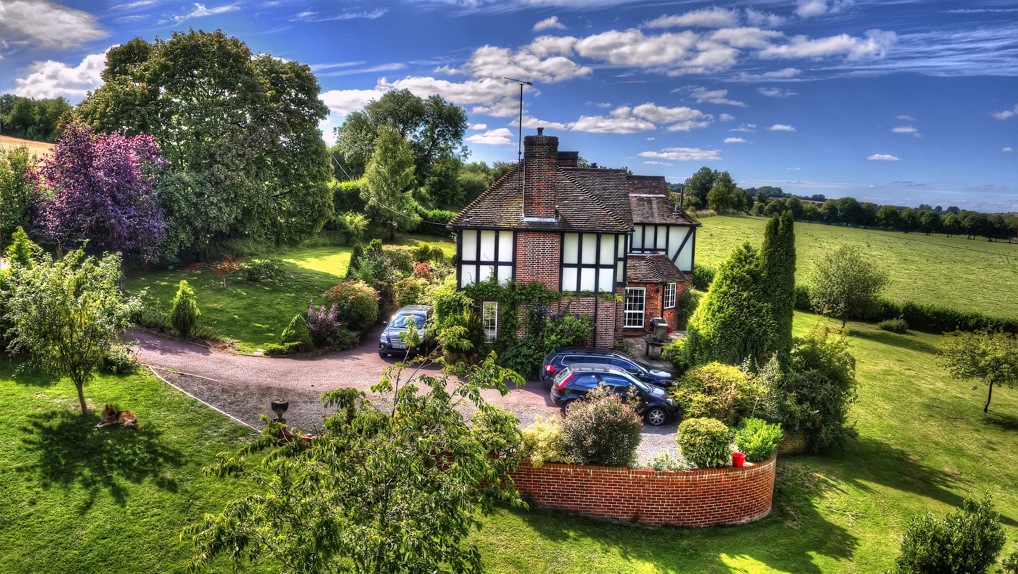 Panasonic Lumix DMC-GH4 + OLYMPUS M.12mm F2.0 sample photo. House from a drone photography