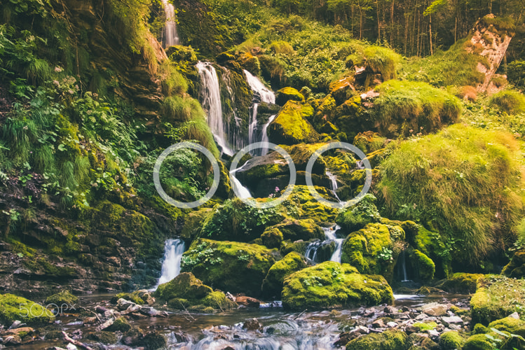 Sony a7S sample photo. Little waterfall in the jungle photography