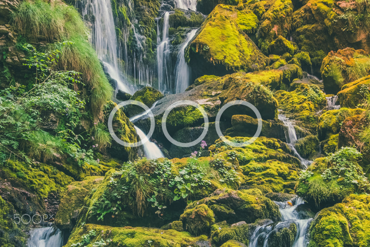 Sony a7S sample photo. Exotic waterfall in the jungle photography