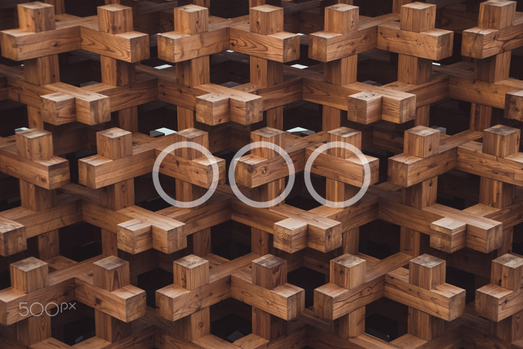 Sony a7S sample photo. Wood geometrical pattern photography