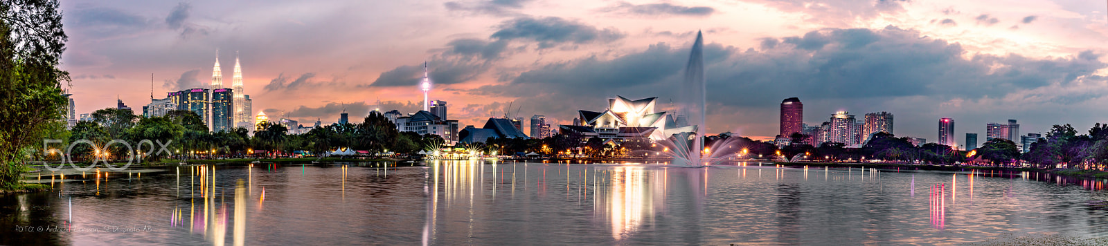 Canon EOS 5DS + Sigma 35mm F1.4 DG HSM Art sample photo. Time blend over kuala lumpur photography
