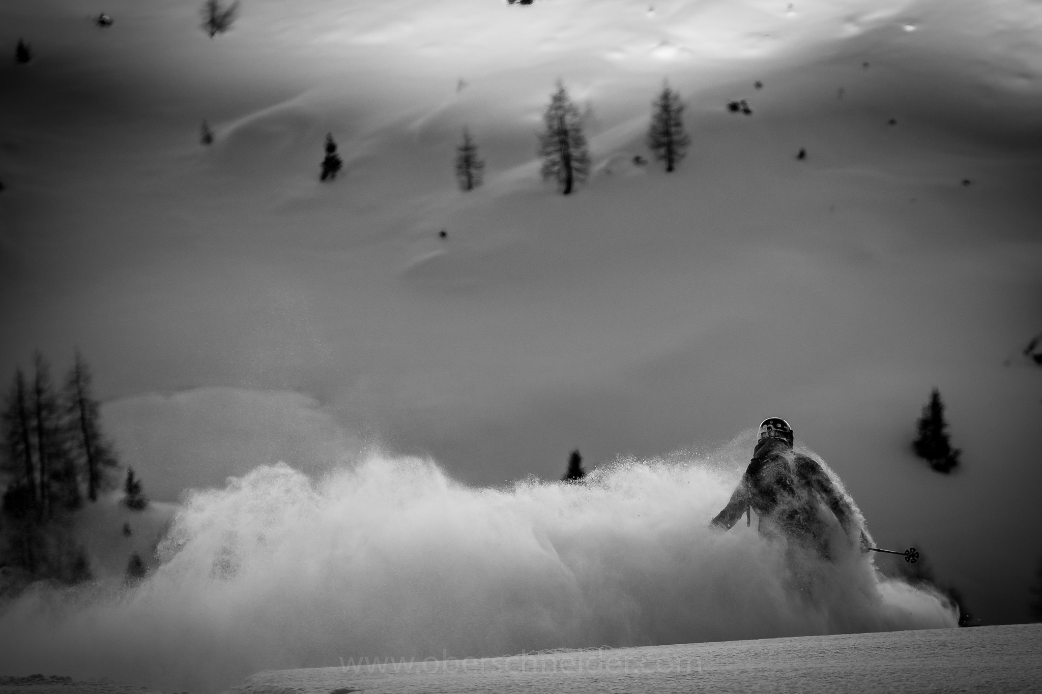 Sony a99 II + Tamron SP 70-200mm F2.8 Di VC USD sample photo. Cold smoke powder skiing photography