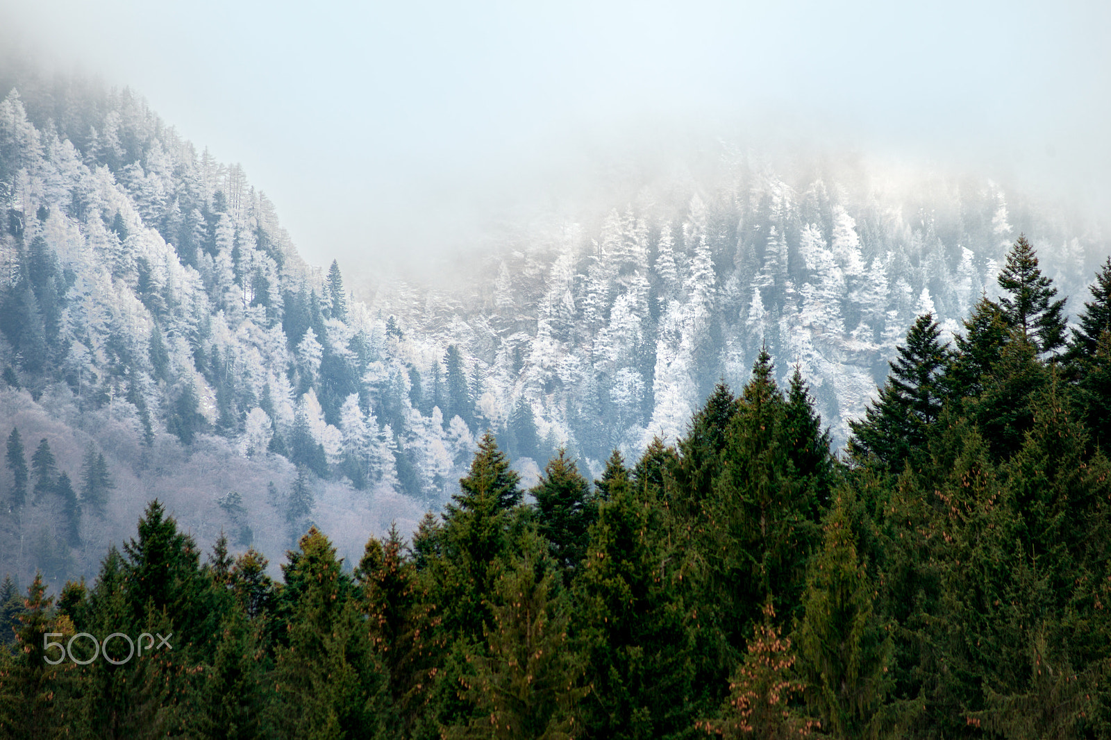 Sony 75-300mm F4.5-5.6 sample photo. Frozen peak photography
