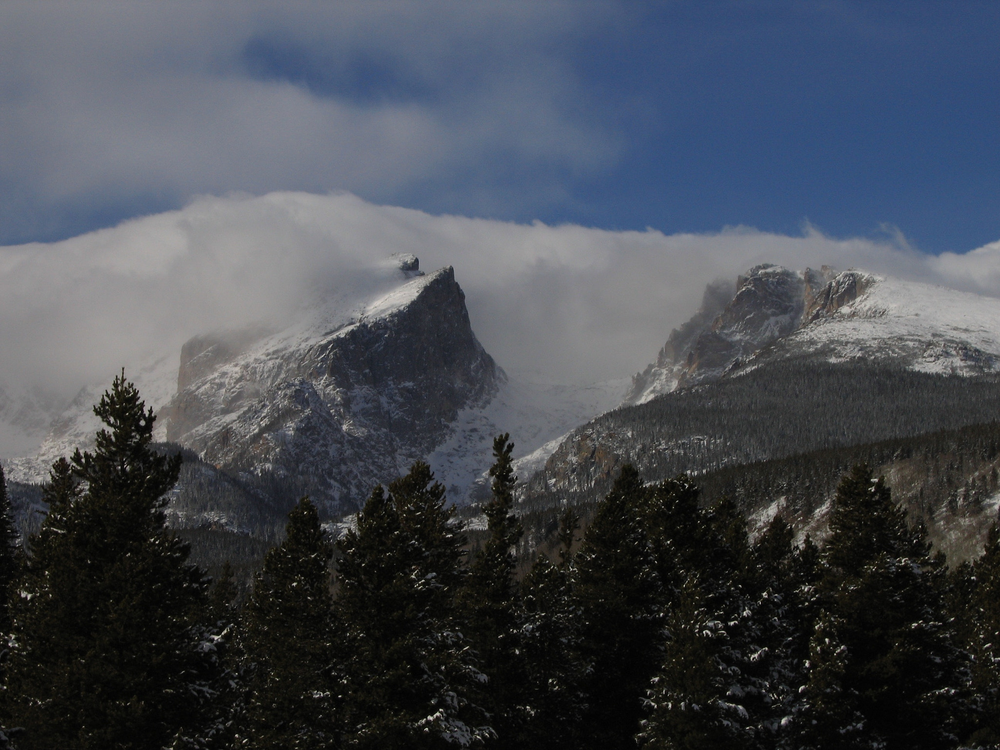 Canon POWERSHOT A95 sample photo. Last storm in the rockies photography