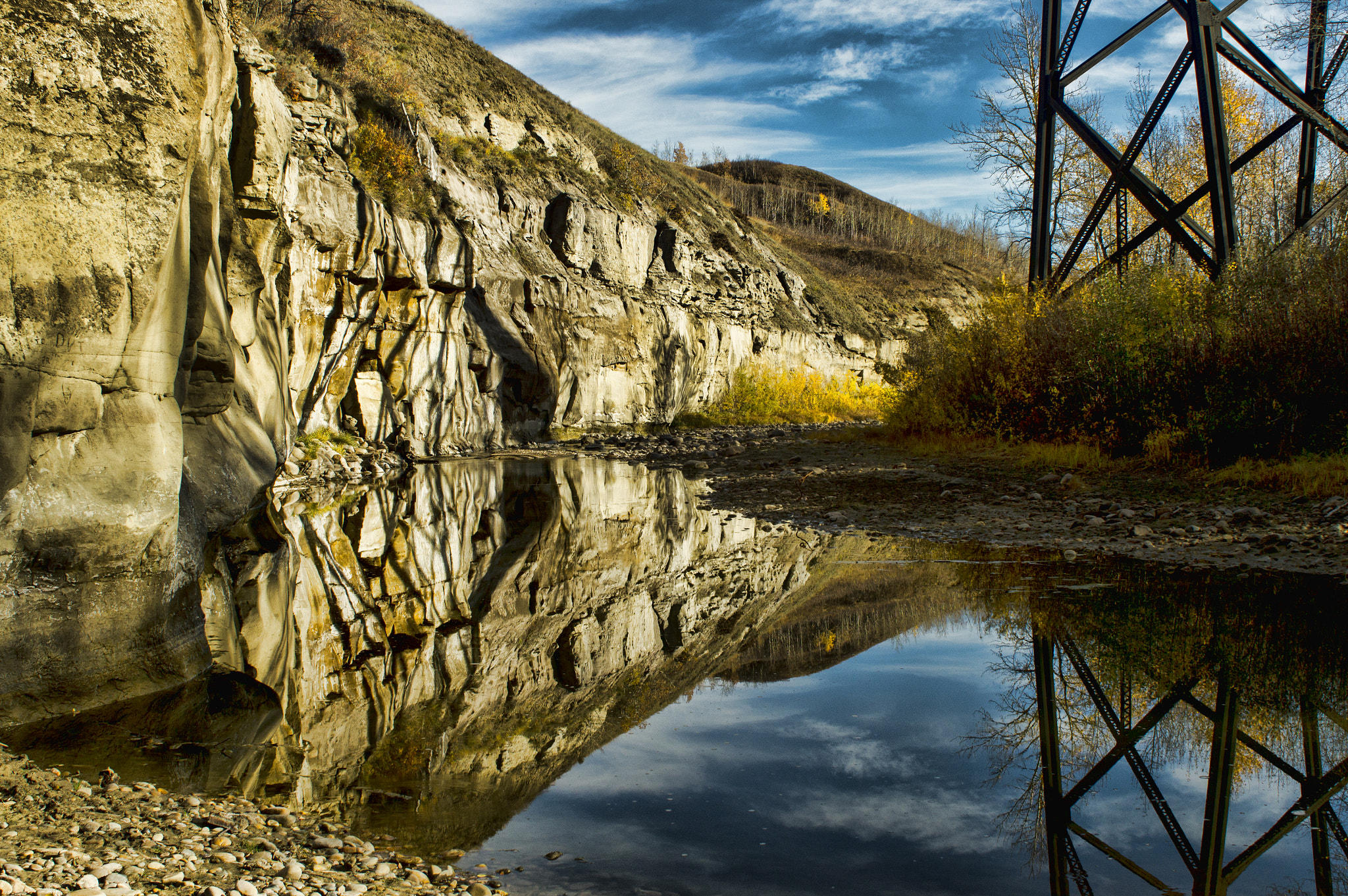 Sony SLT-A57 + Minolta AF 28-85mm F3.5-4.5 sample photo. The heart river reflections photography