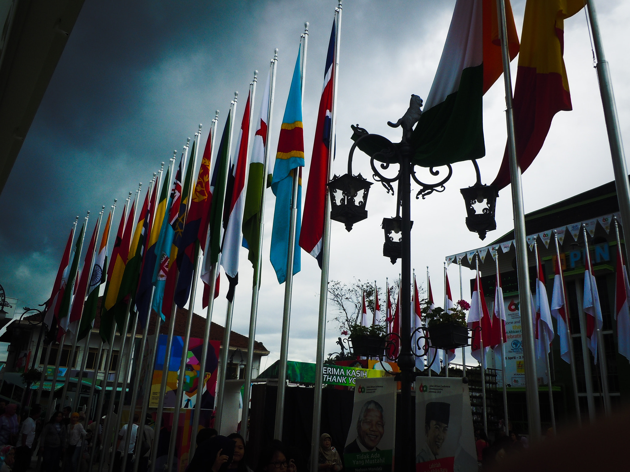 Nikon Coolpix S6000 sample photo. Asia africa flags photography
