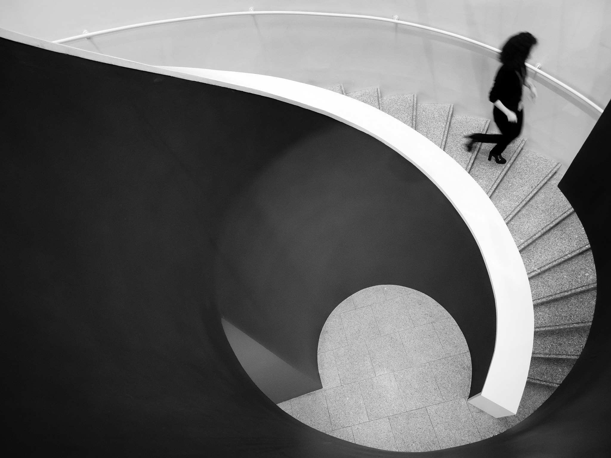 Olympus PEN E-P5 + OLYMPUS M.9-18mm F4.0-5.6 sample photo. Spiral staircase photography
