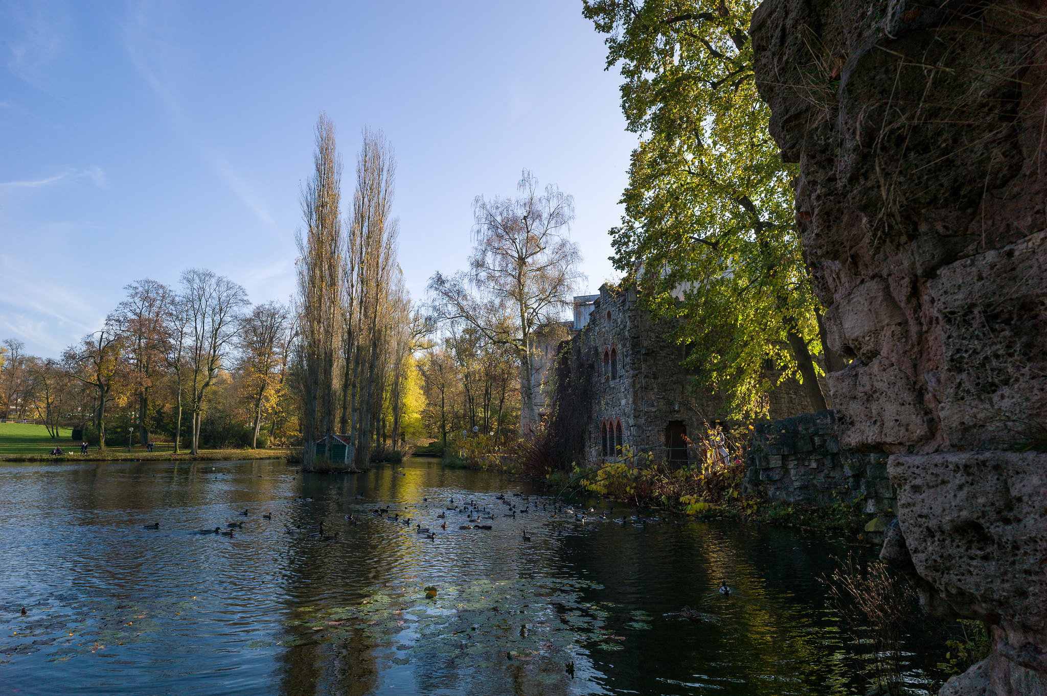 Leica Super-Elmar-M 21mm F3.4 ASPH sample photo. Pond in meiningen photography