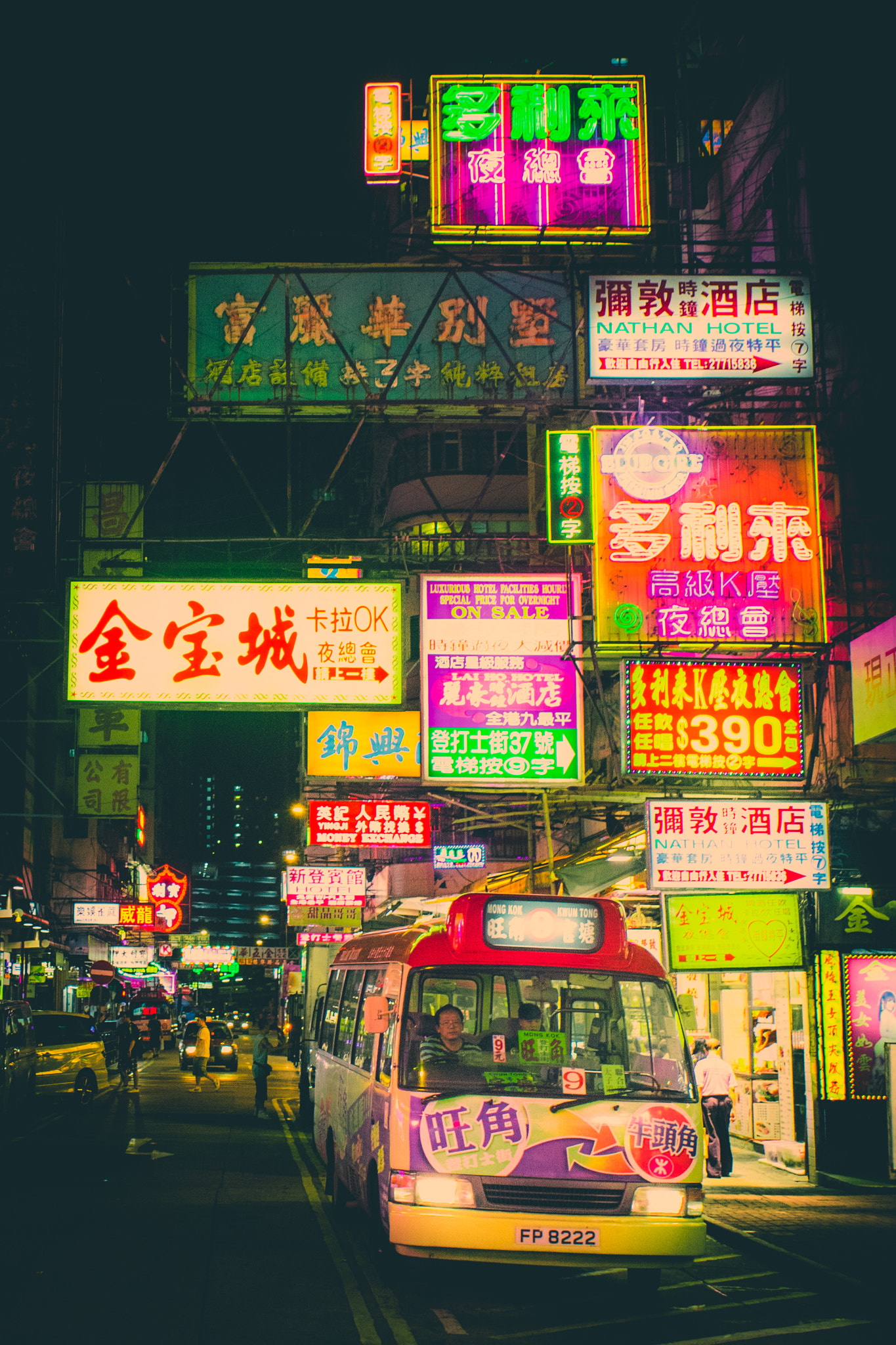 Sony a7 + Minolta AF 28-85mm F3.5-4.5 sample photo. Mong kok minibus photography