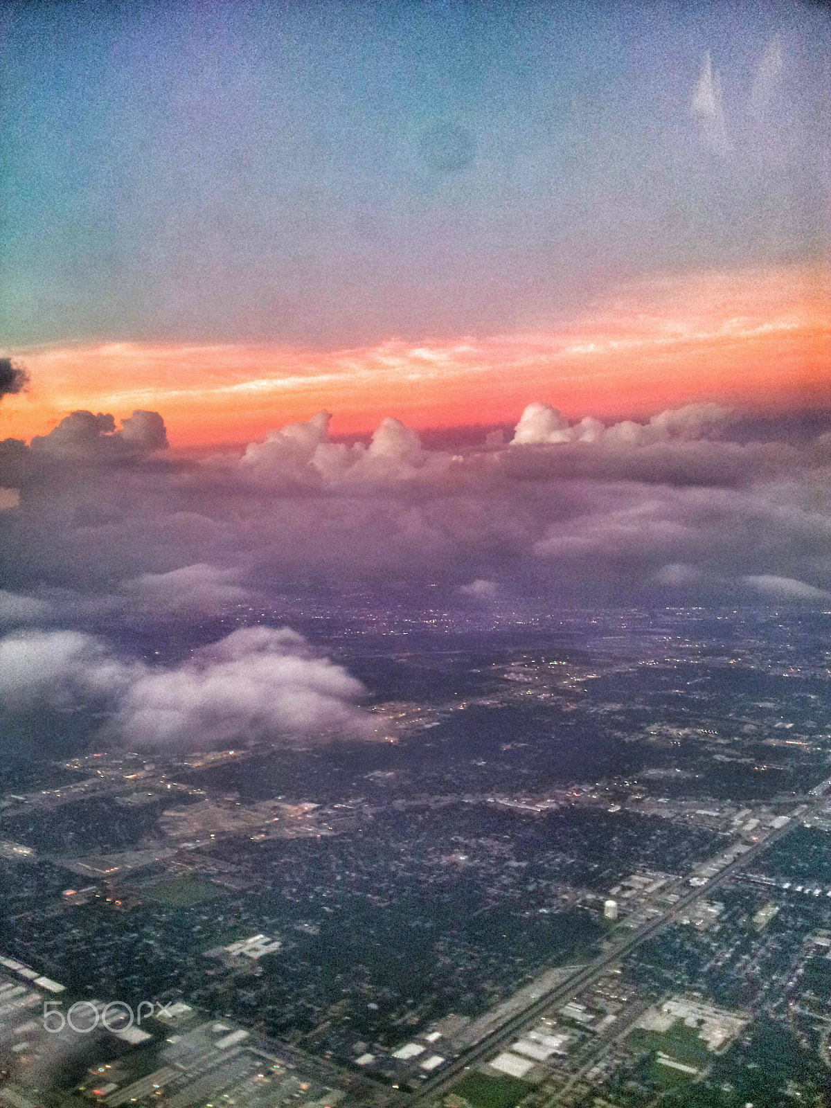 Samsung Galaxy S2 Epic sample photo. Sunset from above photography