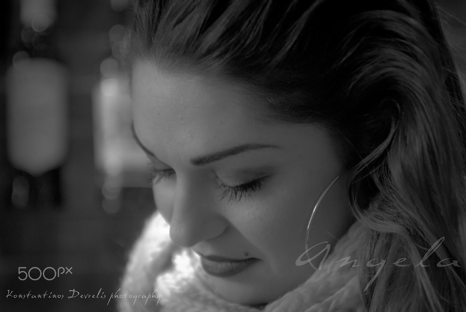 Nikon AF-S Nikkor 28-70mm F2.8 ED-IF sample photo. Angela b/w photography
