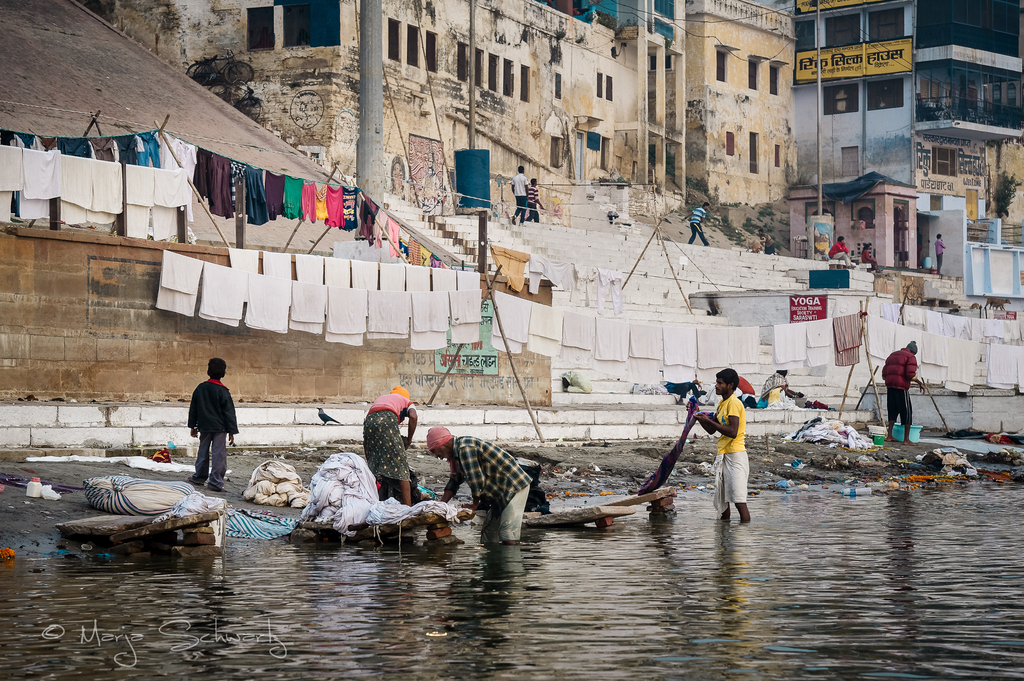 Nikon D3S sample photo. Ganges laundry photography