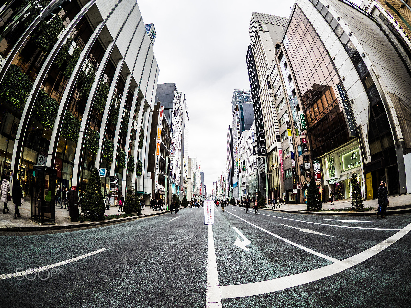 Olympus OM-D E-M1 + OLYMPUS M.8mm F1.8 sample photo. 銀座一丁目 photography