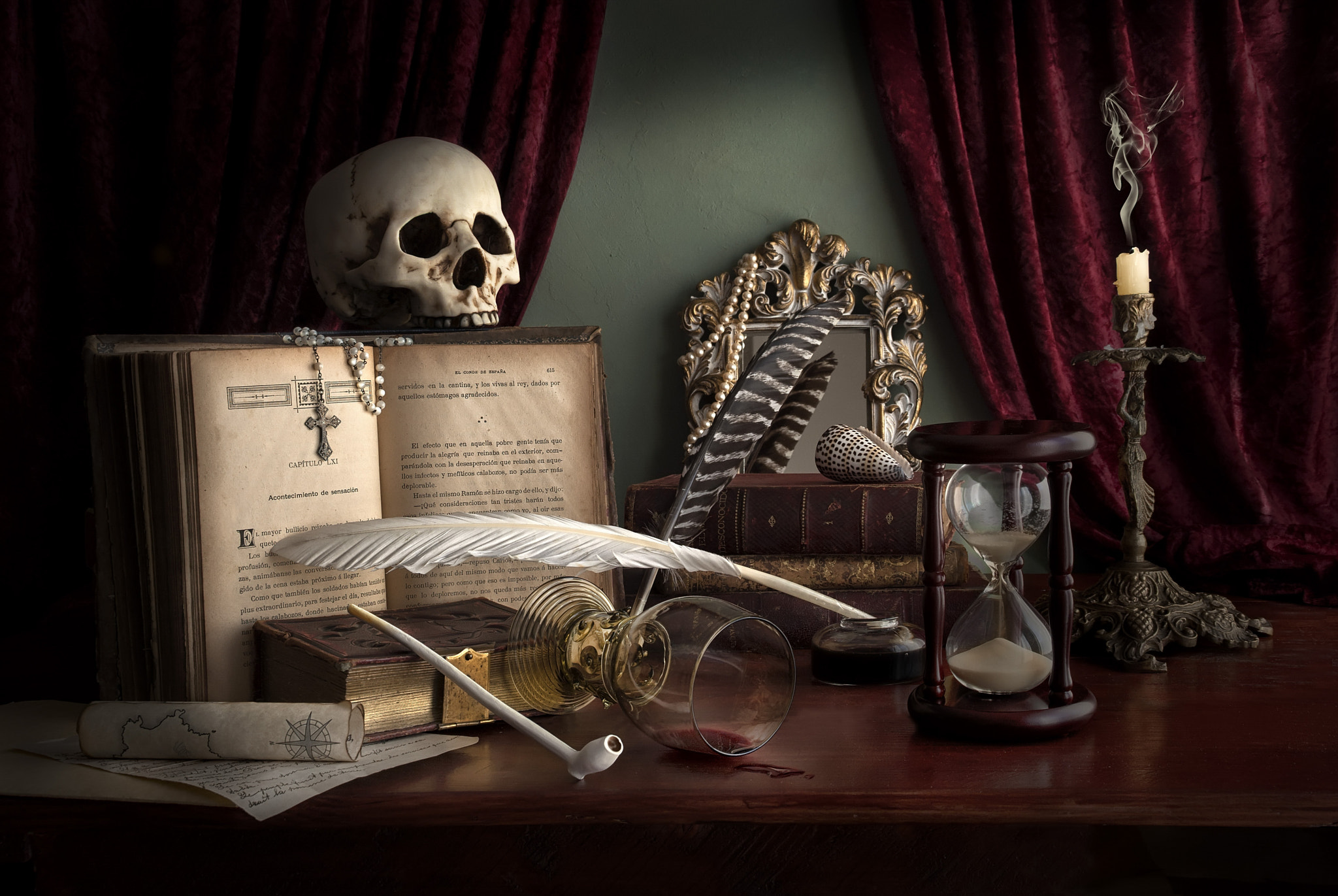 Pentax K200D sample photo. Still life vanitas capitulo lxi photography