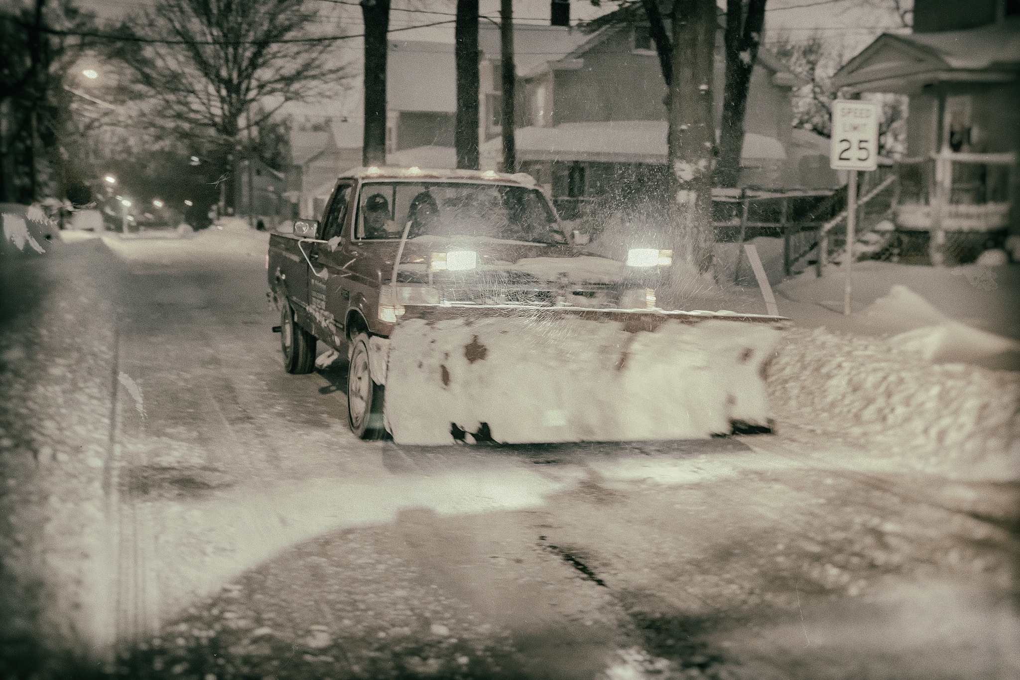 Sigma 24mm F1.4 DG HSM Art sample photo. Snow plow photography