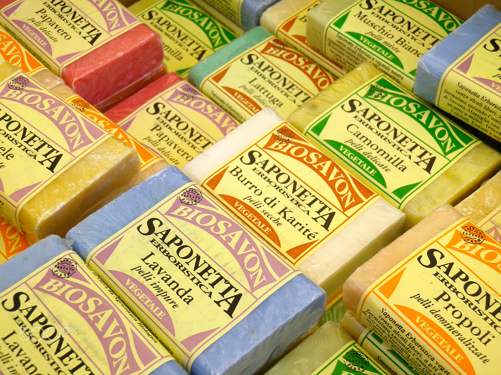 Pentax Optio RZ10 sample photo. Handcraft soap on rome's market photography