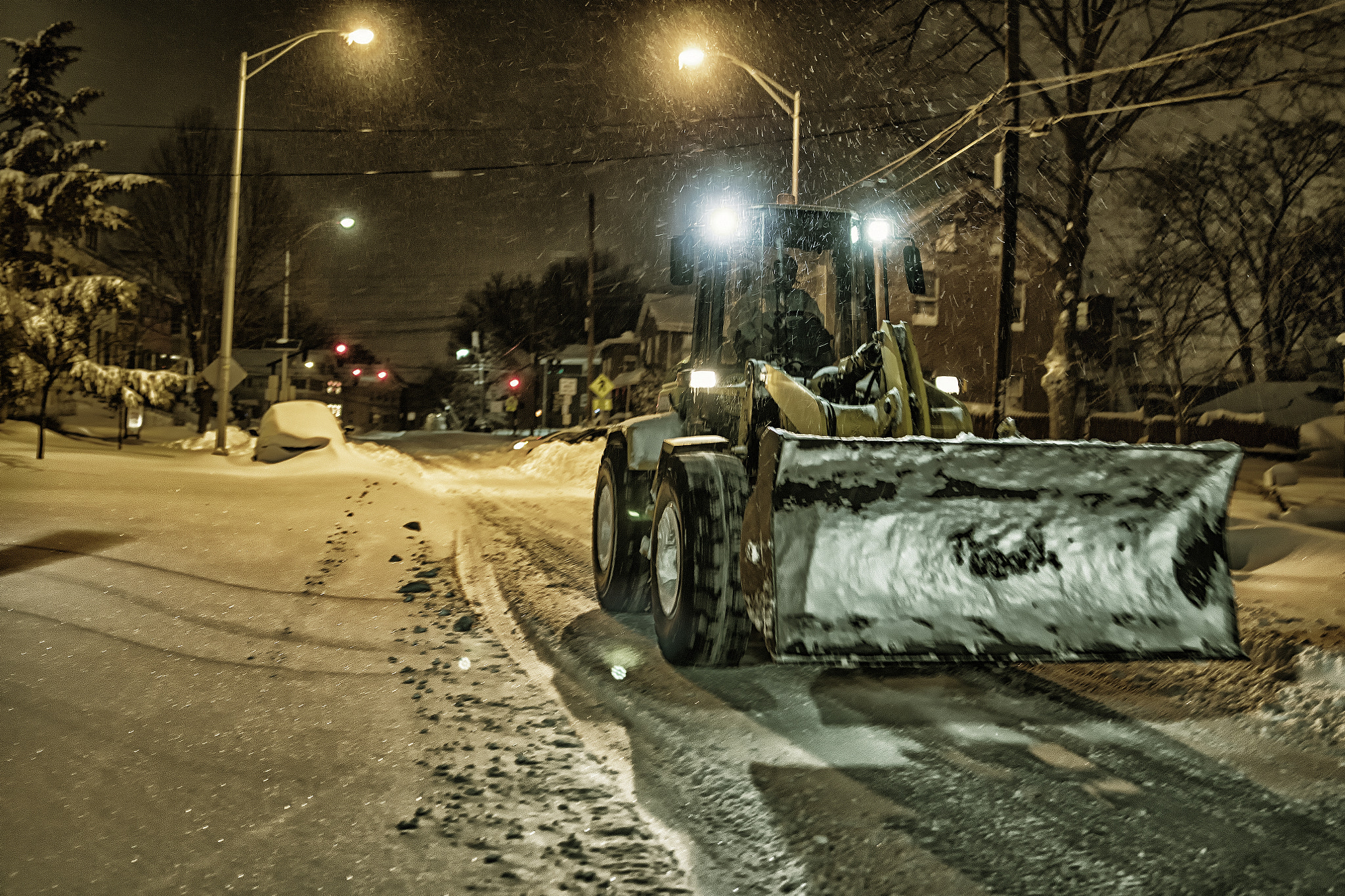 Sigma 24mm F1.4 DG HSM Art sample photo. Snow plow photography