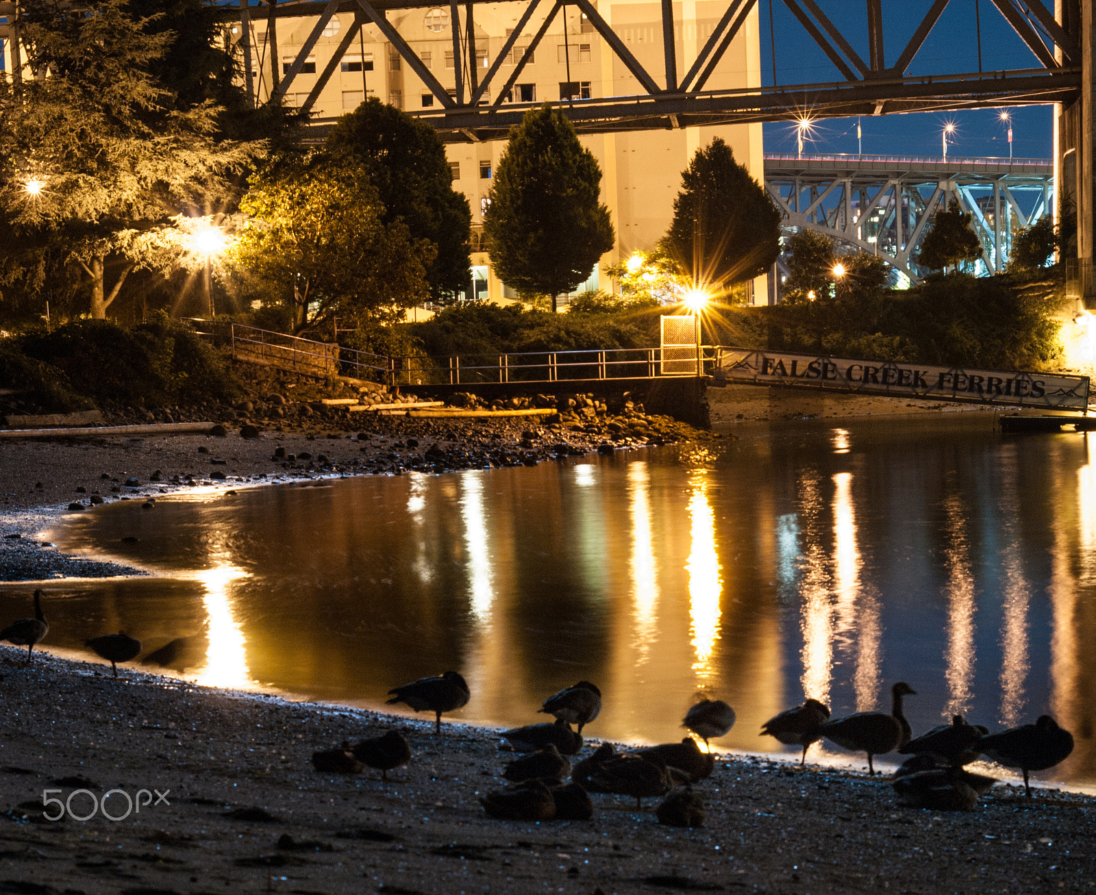 Pentax K-7 + Pentax smc DA 50mm F1.8 sample photo. False creek evening photography