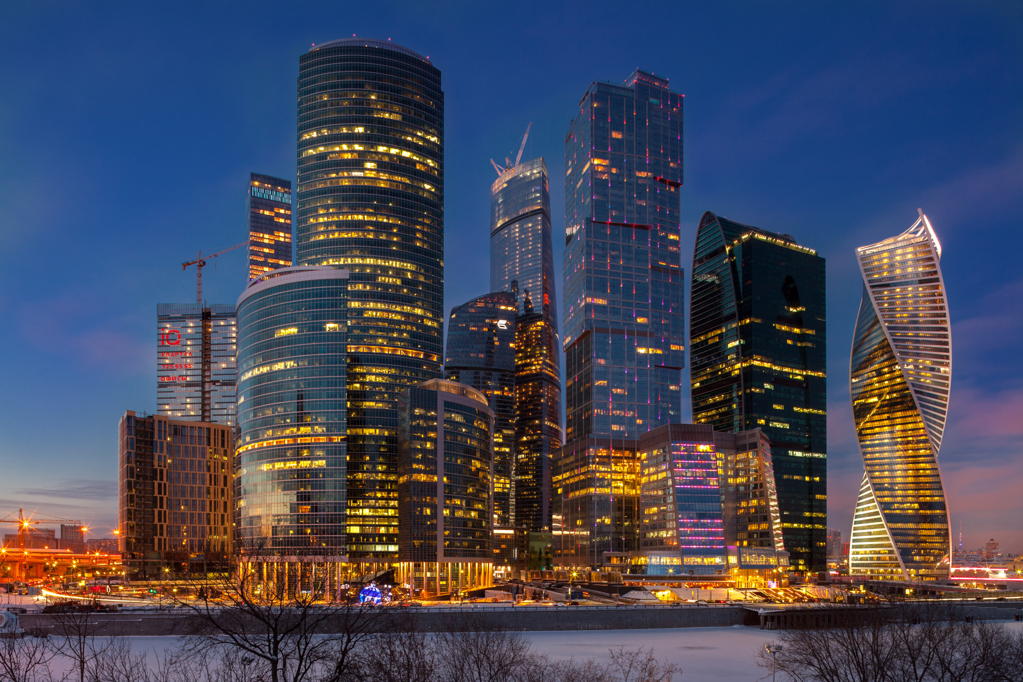 Canon TS-E 24mm f/3.5L sample photo. Moscow city photography
