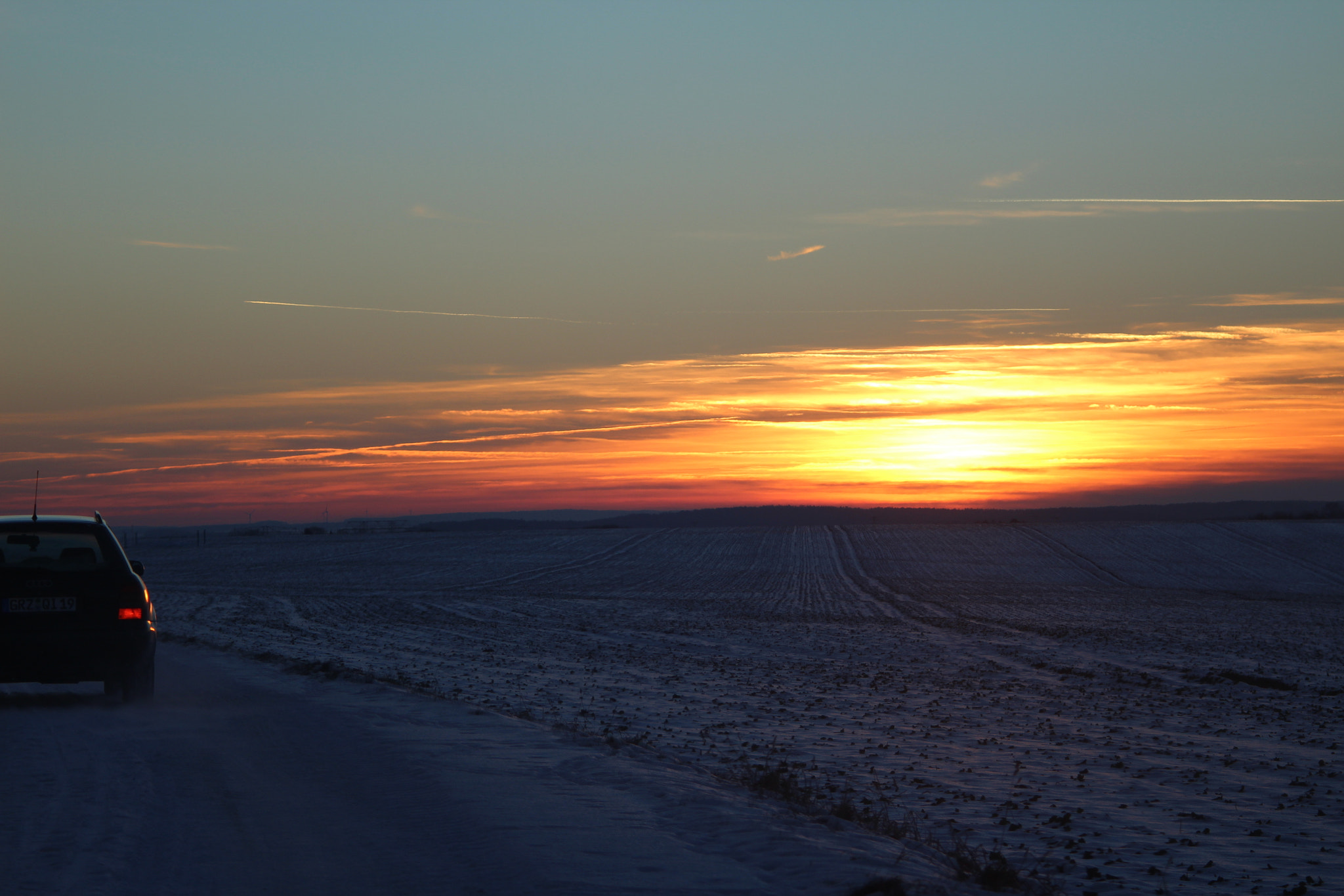 Canon EF 28-90mm f/4-5.6 sample photo. Sunset fire  photography