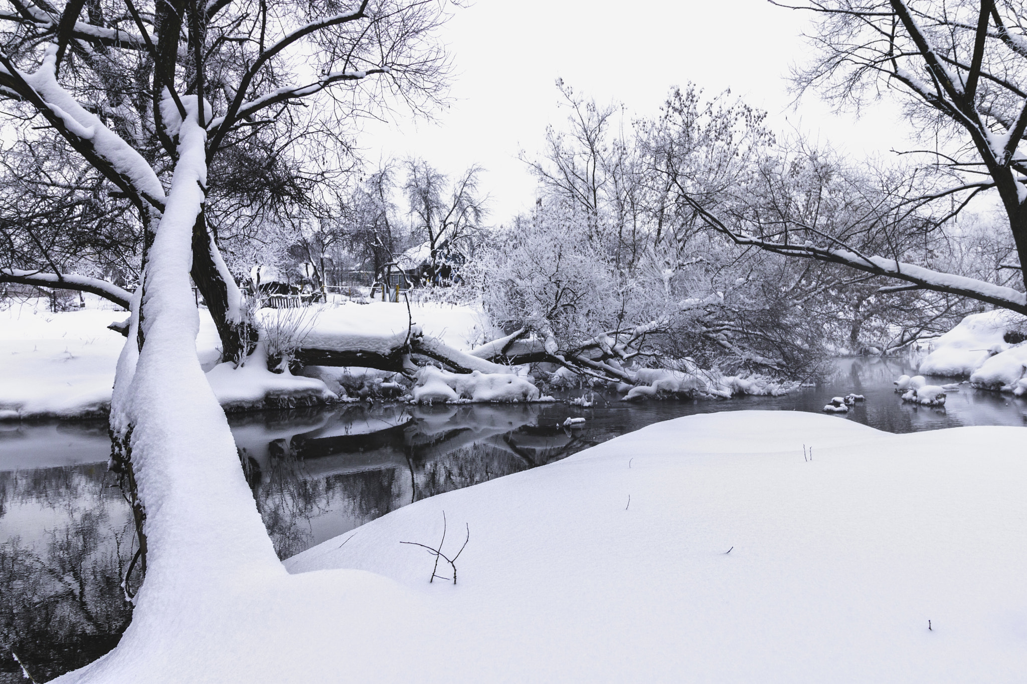 Canon EF-S 10-18mm F4.5–5.6 IS STM sample photo. Winter river photography