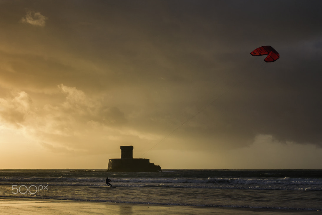 Sony a6000 + Canon EF 17-40mm F4L USM sample photo. St ouens bay sunset photography