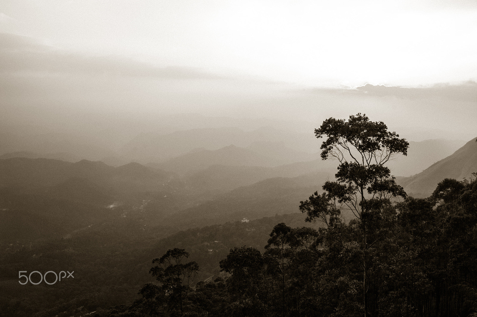 Pentax K-7 sample photo. Munnar sunset photography