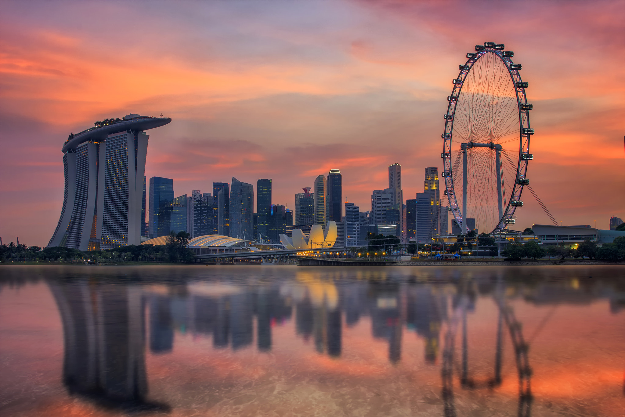 Canon EF 24-70mm F2.8L II USM sample photo. Landscape of the singapore city photography