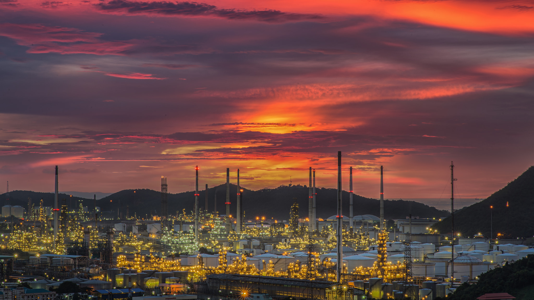 Oil refinery