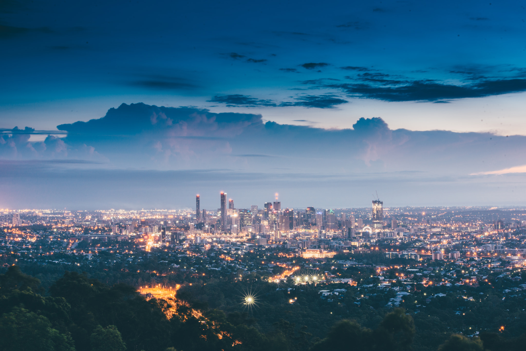 Sigma 70-200mm F2.8 EX DG OS HSM sample photo. Sunrise @ mt. cootha in brisbane photography