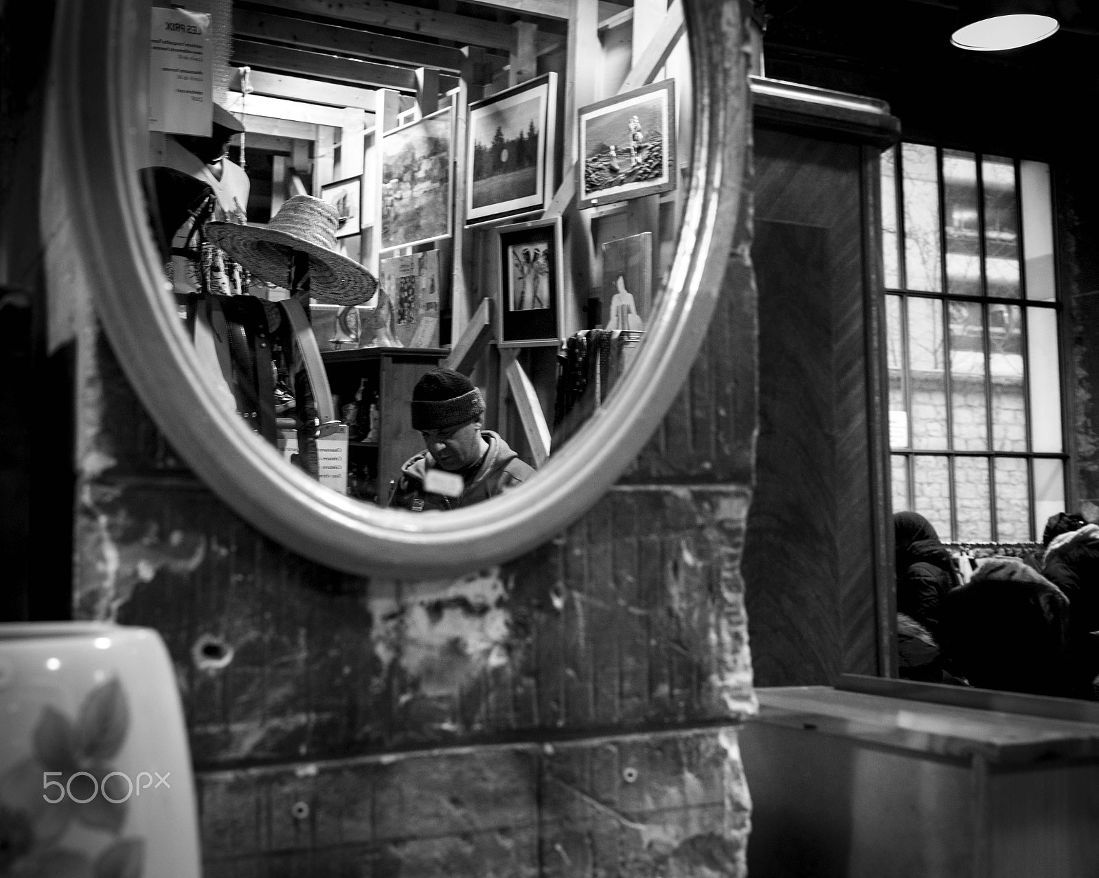 Leica M9 + Leica Summicron-M 35mm f/2 (IV) sample photo. Man in the mirror photography