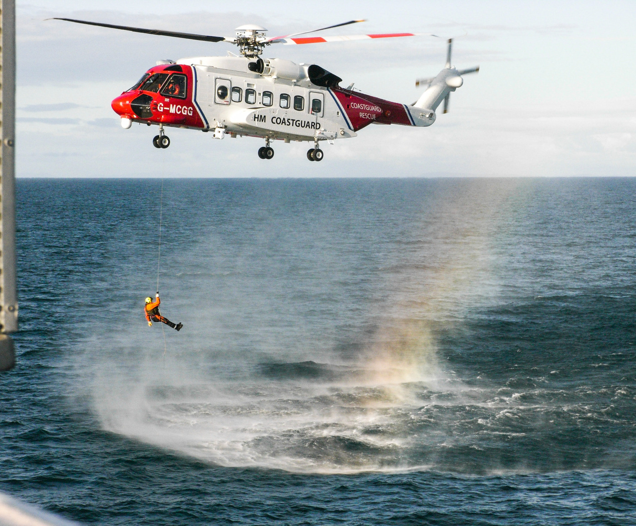 Ricoh Caplio R6 sample photo. Coastguard at sea photography