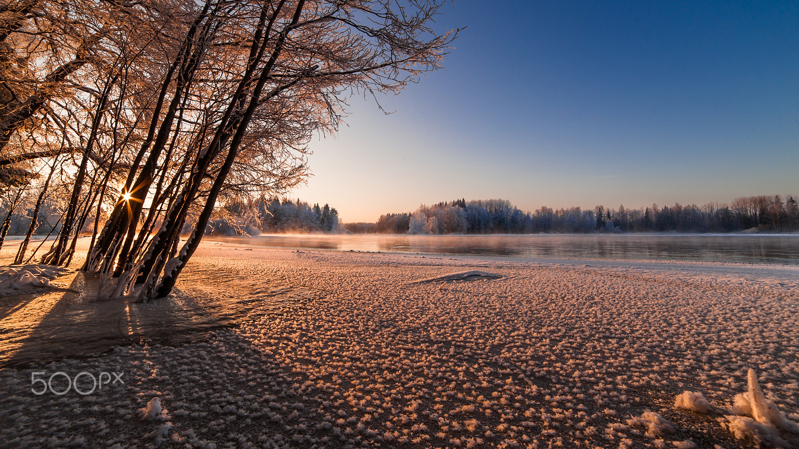 Samyang 14mm F2.8 ED AS IF UMC sample photo. Sunset on the river photography