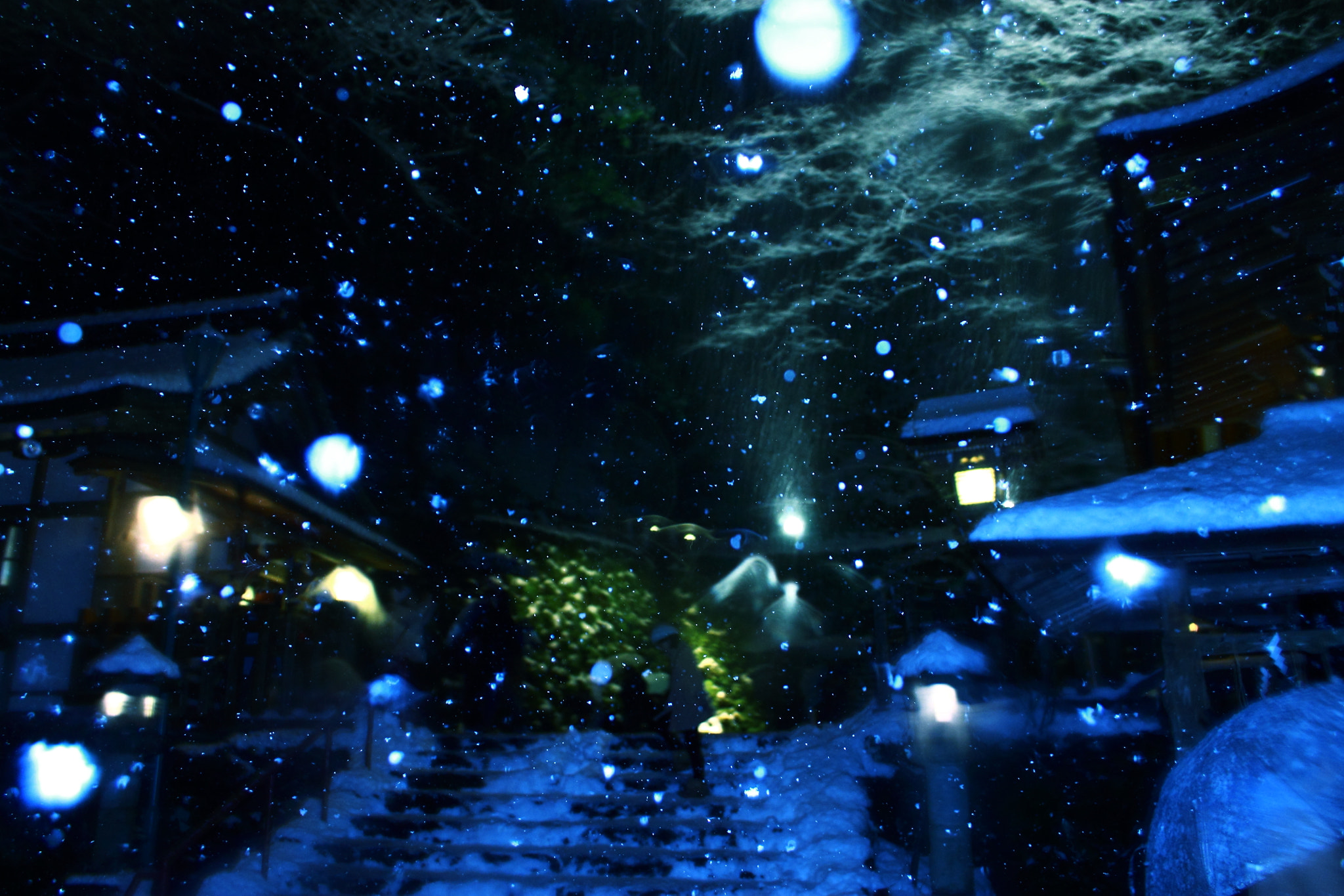 Canon EF-S 18-55mm f/3.5-5.6 USM sample photo. Snow view of kyoto photography