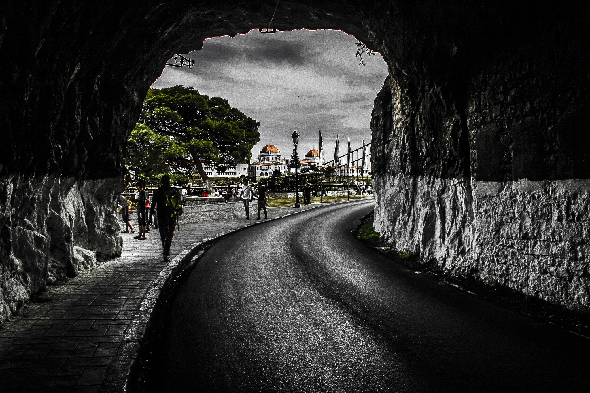 Canon EF-S 18-55mm F3.5-5.6 sample photo. End of the 3rd world dark tunnel photography