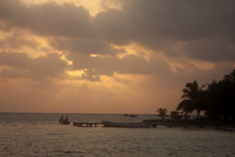 Canon EOS 40D + Canon EF 24-85mm F3.5-4.5 USM sample photo. Sunset in belize photography