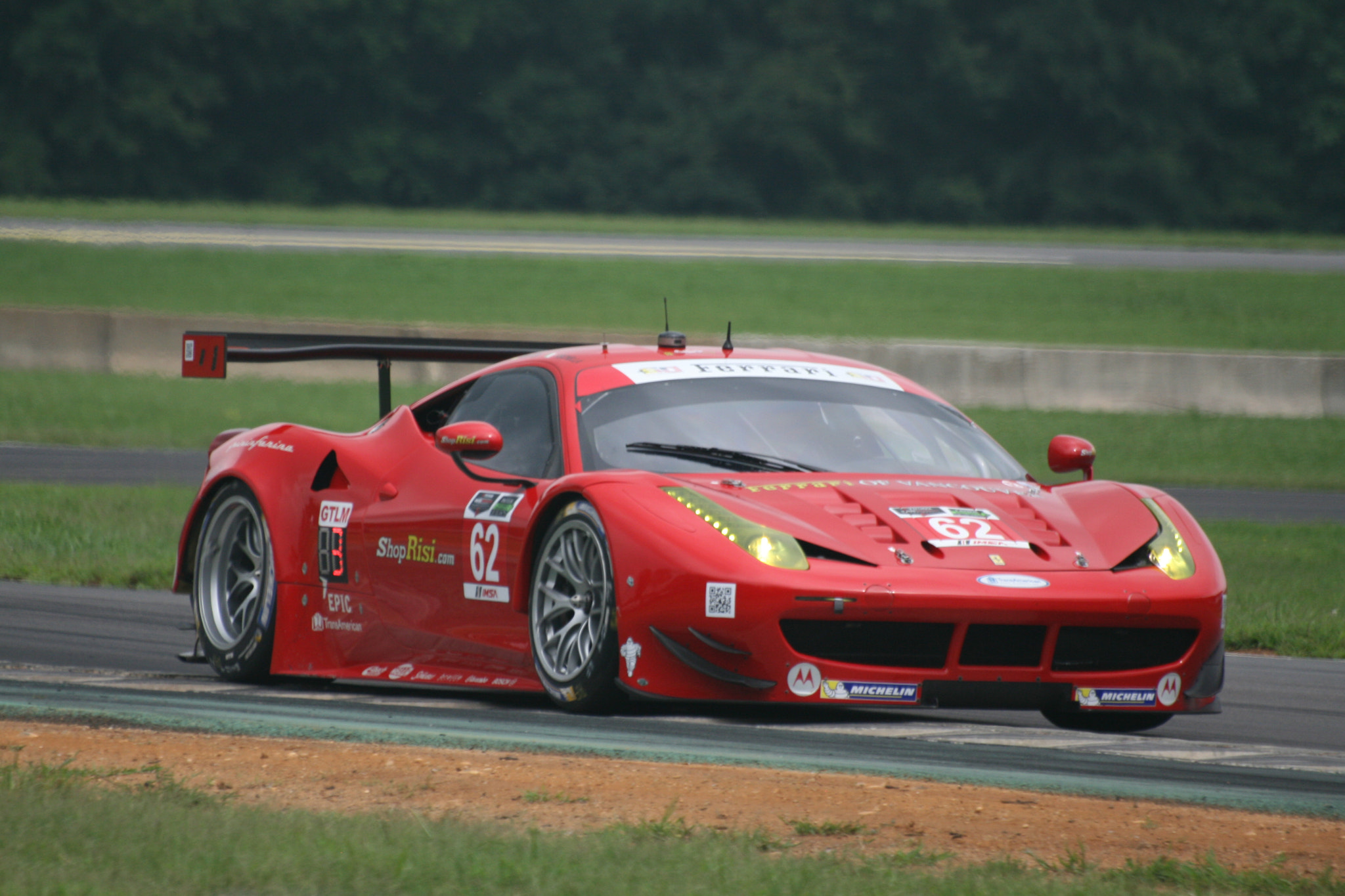 Sigma 70-300mm F4-5.6 APO DG Macro sample photo. Ferrari-race-car-on-track.jpg photography