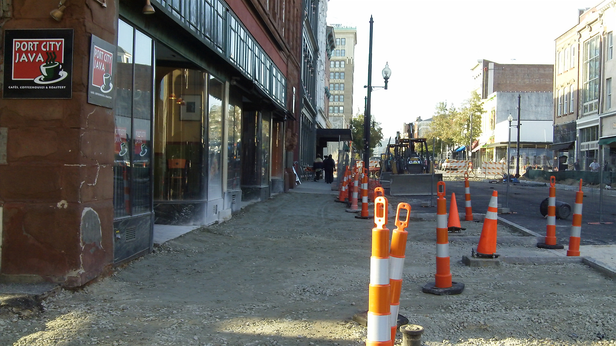 Kodak ZI8 POCKET VIDEO CAMERA sample photo. Sidewalk-construction-on-city-street.jpg photography
