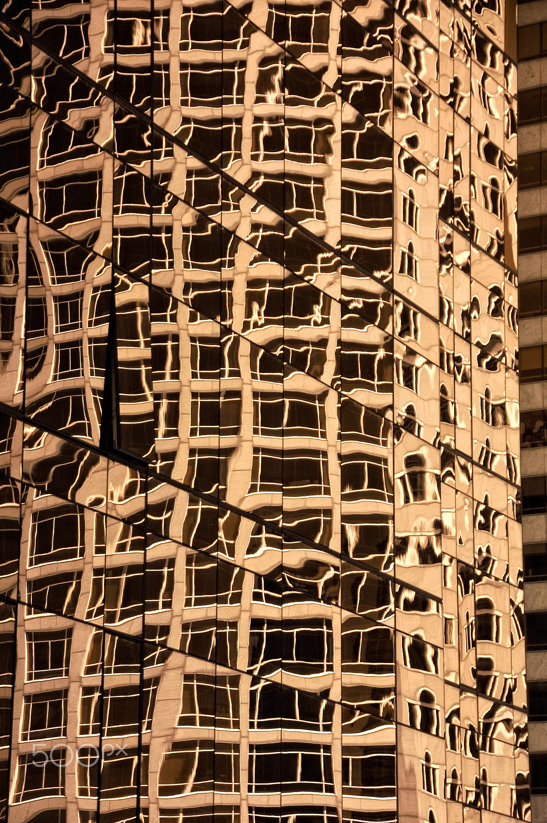 Nikon D70s sample photo. Tower reflections, ir photography